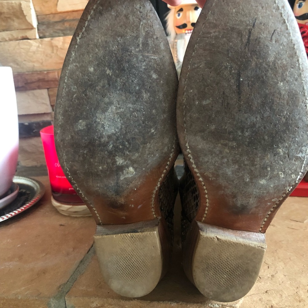 Vintage Python Belly Cut Cowboy Boots! - image 3
